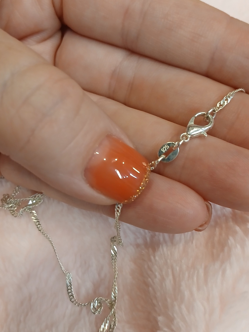 Heart Shaped Pendant Necklace in Pink and Gold - Picture 4 of 9
